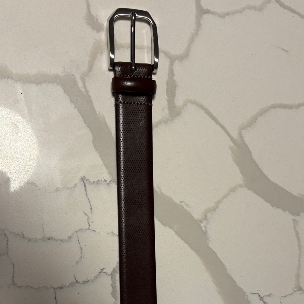 Johnston & Murphy Men's Brown Leather Belt Size 32
